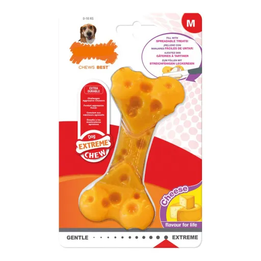 Mordedor para Cão Nylabone Dura Chew Queijo Tamanho M Nylon