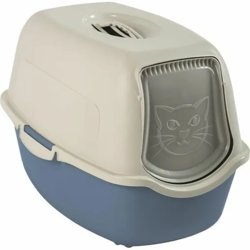 Caixa de Areia para Gatos Rotho My Pet BAILEY Azul/Branco