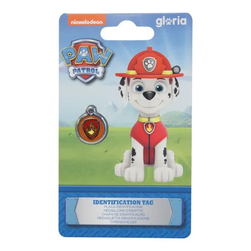 Placa Identificativa para Colar The Paw Patrol Marshall Tamanho S