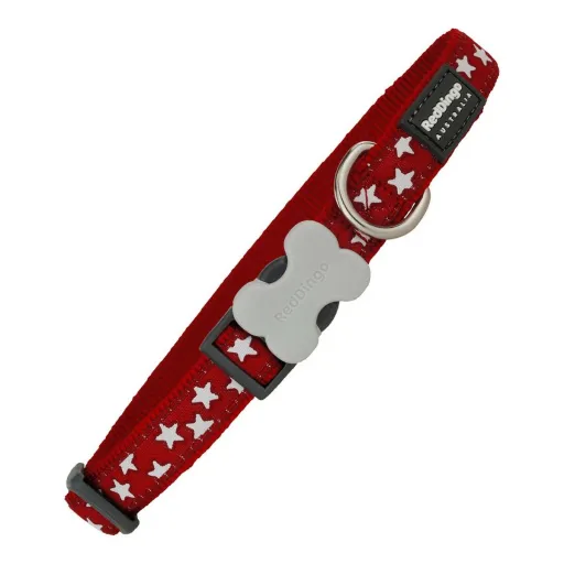 Coleira para Cães Red Dingo Liso Estrela Estrelas (1,5 x 24-36 cm)