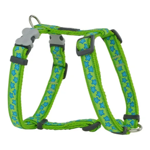 Arnês para Cães Red Dingo Style Estrela Verde 30-48 cm