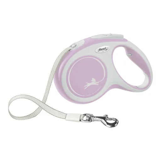 Trela para Cães Flexi NEW COMFORT Cor de Rosa Tamanho M