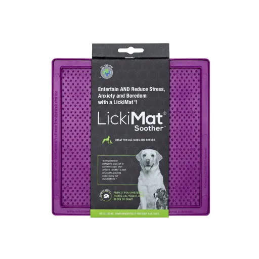 Comedouro para Cão Lickimat Roxo TPR