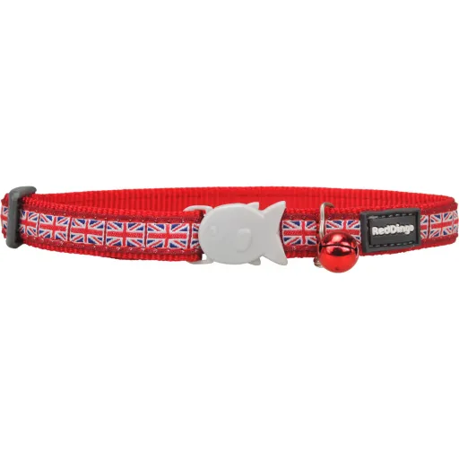 Coleira para Cães Red Dingo STYLE UNION JACK FLAG 31-47 cm