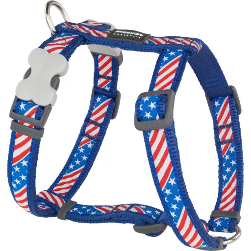 Arnês para Cães Red Dingo STYLE US FLAG 36-54 cm 30-48 cm