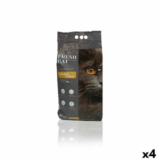 Areia para Gatos Gloria Premium Carvão Ativo 5 kg 4 Unidades