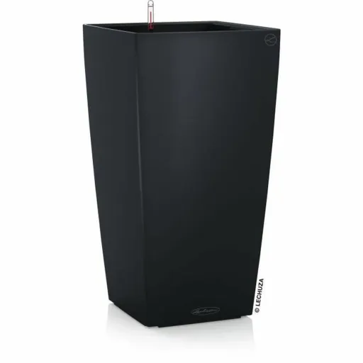 Vaso Lechuza 40 x 40 x 75 cm Preto Ardósia Polipropileno Plástico