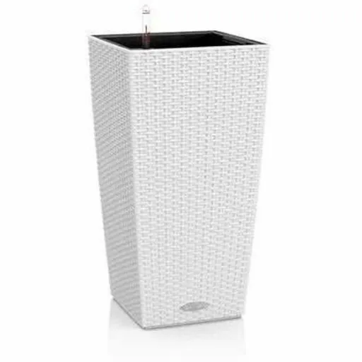 Vaso Lechuza 40 x 40 x 75 cm Branco Preto Polipropileno