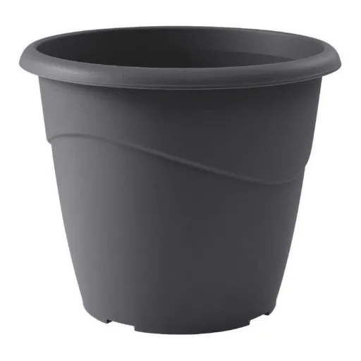 Vaso EDA Marina Cinzento Cinzento Escuro Polipropileno Redonda Redondo Ø 40 x 33,7 cm