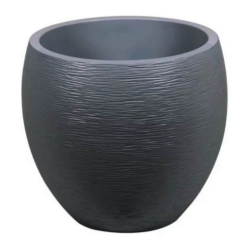 Vaso EDA Graphit Redonda Plástico Cinzento Escuro (Ø 50 x 45 cm)