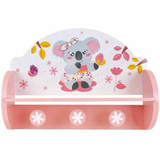 Bengaleiro de Parede Fun House Cor de Rosa Madeira MDF (33 x 46 x 15 cm)