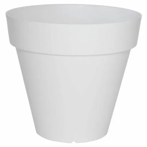 Vaso Riviera Branco Plástico Quadrado Ø 50 cm