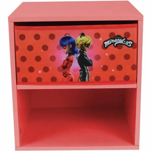 Mesa de Cabeceira Fun House Miraculous Ladybug 36 x 33 x 30 cm