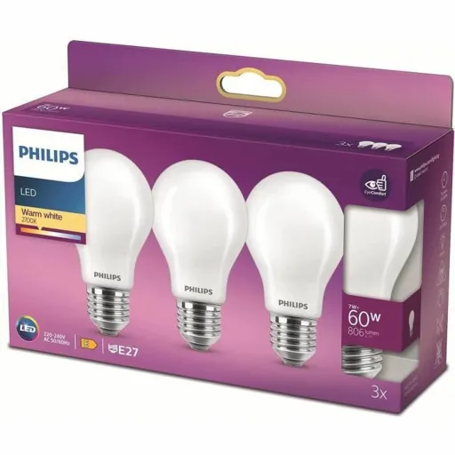 Lâmpada LED Philips Bombilla E 7 W 60 W 806 lm (2700k)