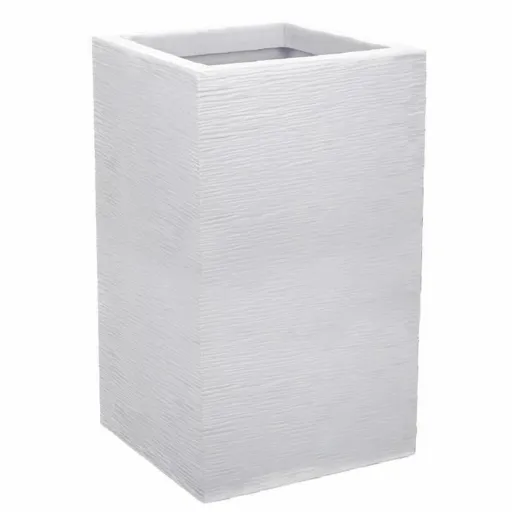 Vaso EDA Graphit Up Quadrado Branco 29,5 x 29,5 x 49,5 cm