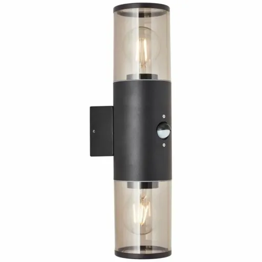 Luz de Parede Brilliant Sergioro Exterior Detetor de Movimento Preto 20 W