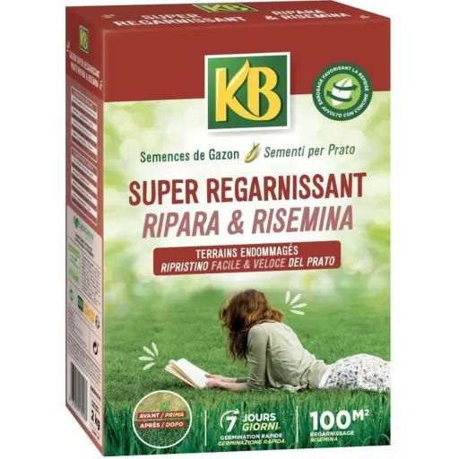 Sementes KB Kregfac100 Relva Rápido 2 Kg 100 m²