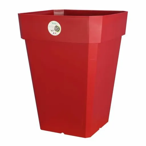 Vaso Riviera Soleilla Quadrado Vermelho 39 x 39 x 53 cm