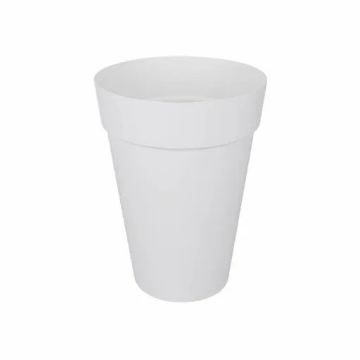 Vaso Elho Ø 42 cm Branco Polipropileno Plástico Redondo