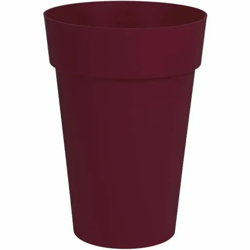 Vaso EDA Vermelho Escuro Ø 46 cm Plástico Redondo Moderno