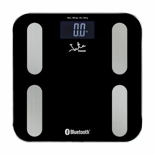 Balança Digital para Casa de Banho JATA 593           * Preto Vidro 180 kg