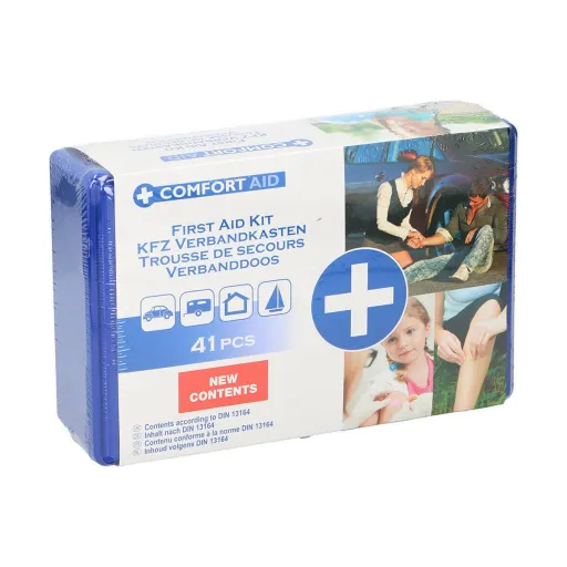 Estojo de Primeiros Socorros Comfort Aid 41 Peças (25 x 17 x 7,5 cm)