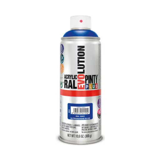 Tinta em Spray Pintyplus Evolution RAL 5002 400 ml Ultramarine Blue