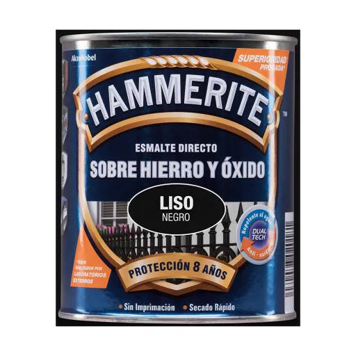 Esmalte Antioxidante Hammerite 5093791 Preto 750 ml Brilhante