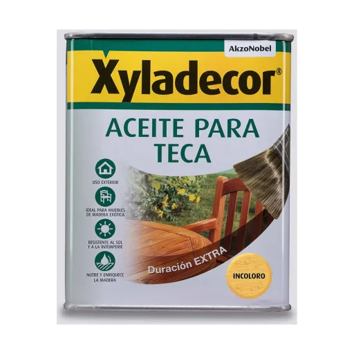 Óleo para Teca AkzoNobel Xyladecor 750 ml Incolor Mate