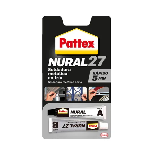 Cola Instantânea Pattex Nural 27 Cinzento 22 ml Pasta