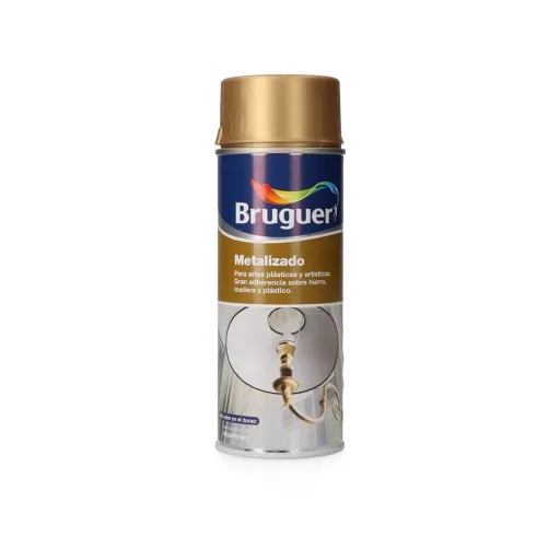 Tinta em Spray Bruguer 5198001 Metalizado Dourado 400 ml