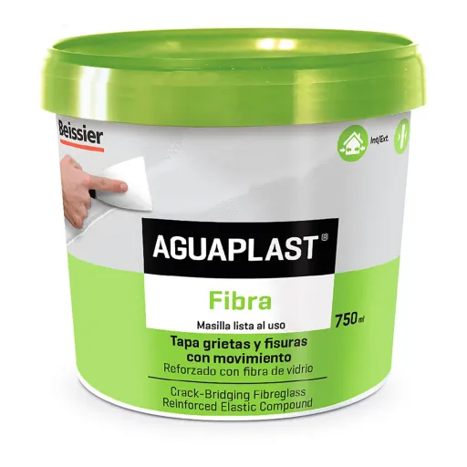 Massa de Vidraceiro Aguaplast 70037-003 Fibra Branco 750 ml