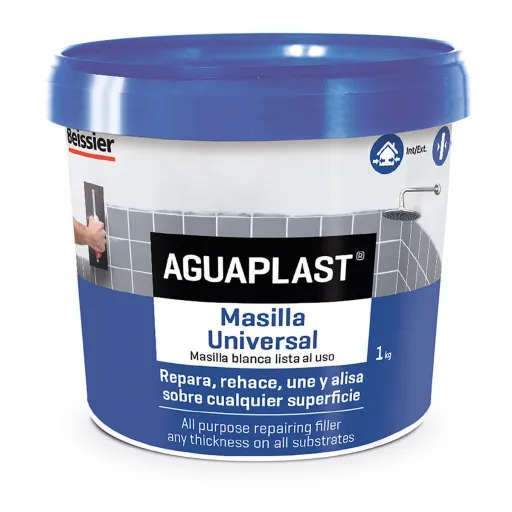 Massa de Vidraceiro Aguaplast 70048-003 Universal Branco 1 kg