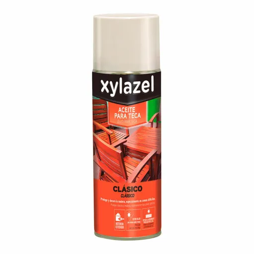 Óleo para Teca Xylazel Classic 5396270 Spray Teca 400 ml Mate