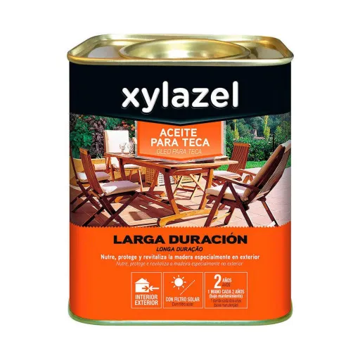 Óleo para Teca Xylazel Longa Duração Natural 750 ml Mate