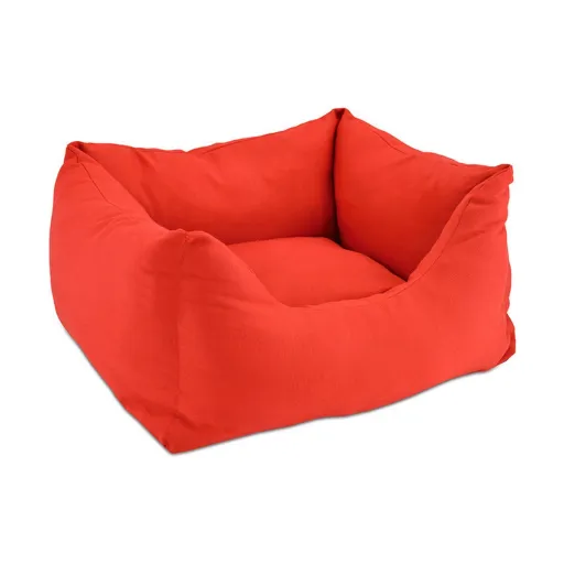 Cama para Cães Nayeco Vermelho 59 x 59 x 50 cm Multicolor Acrílico 59 x 50 x 20 cm