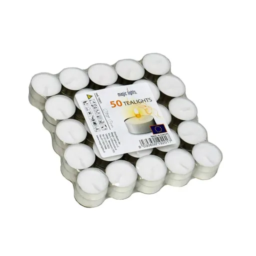 Conjunto de Velas Magic Lights 50 Peças Branco