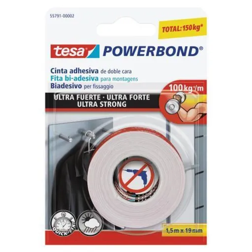 Fita Adesiva TESA Powerbond Ultra Strong (19 mm x 1,5 m)