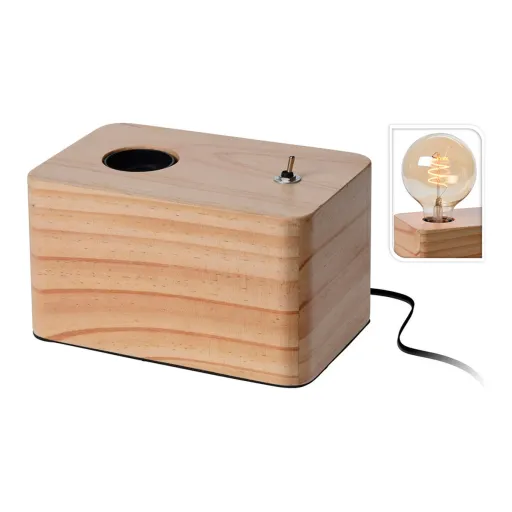 Candeeiro de Mesa Atmosphera Madeira Castanho 40 W 220-240 V