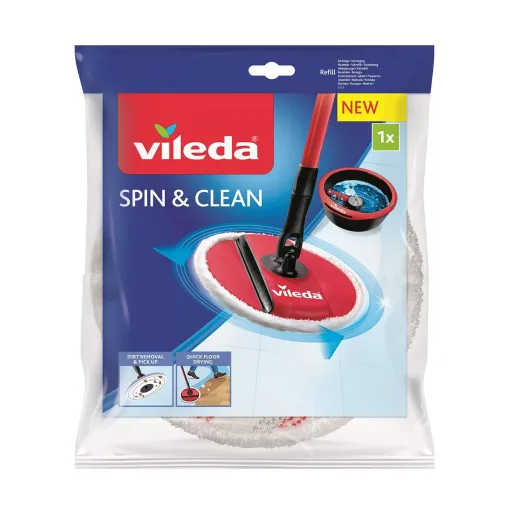 Peça Sobresselente de Esfregona Vileda Spin & Clean Microfibras