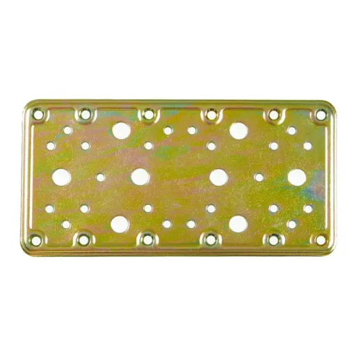 Placa de Fixação AMIG 503-12124 Bicromado Dourado Aço (200 x 100 mm)