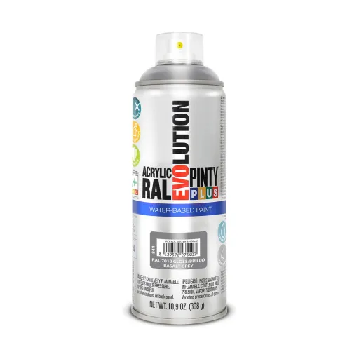 Tinta em Spray Pintyplus Evolution RAL  7012 400 ml Base de Água Basalt Grey