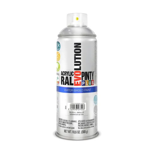 Verniz em Spray Pintyplus Evolution B199 Base de Água 400 ml Incolor