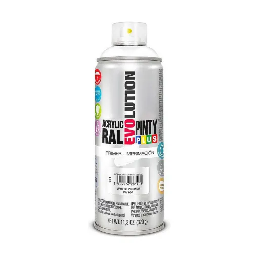 Tinta em Spray Pintyplus Evolution IW101 320 ml Impressão Base de Água Branco