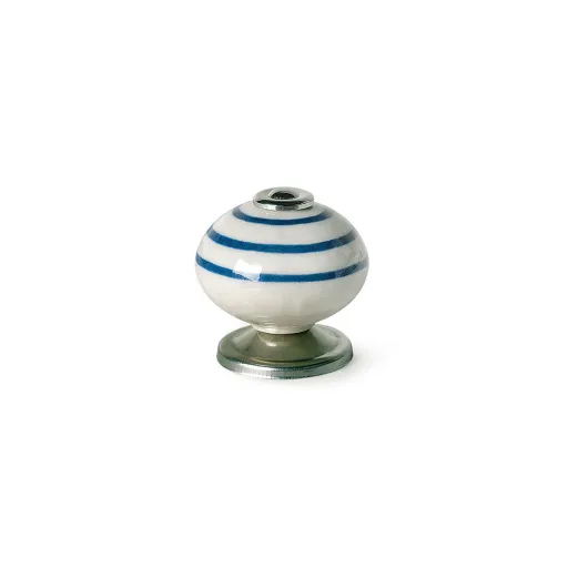 Manípulo Rei E501 Redondo Porcelana Azul Metal 4 Unidades (Ø 40 x 36 mm)