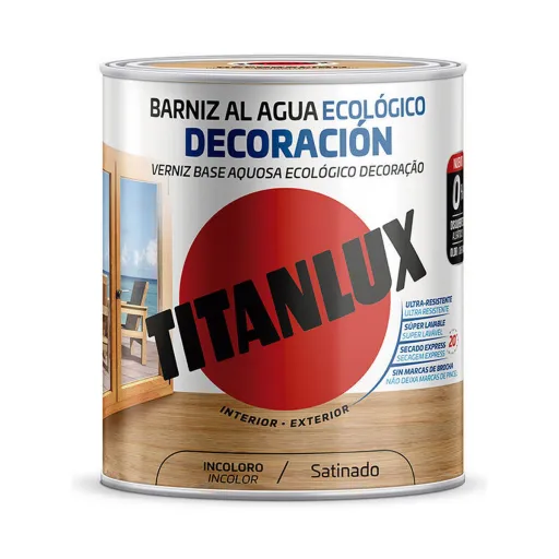 Verniz à Base de Água Titanlux M21100034 750 ml Incolor Acetinado