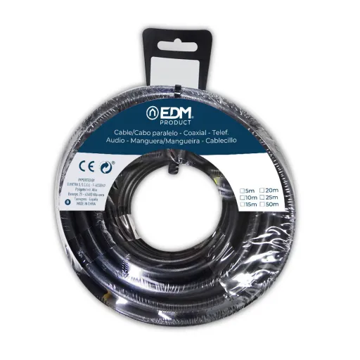 Cabo de Interface Paralelo EDM 28371 28371 Preto 15 m 4 x 2,5 mm