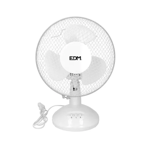 Ventilador de Mesa EDM 33962 Branco 25 W Ø 23 x 36 cm