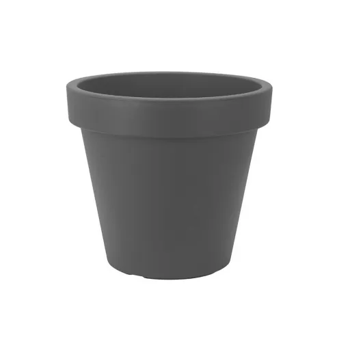 Vaso Plastiken Antracite Polipropileno (Ø 35 cm)