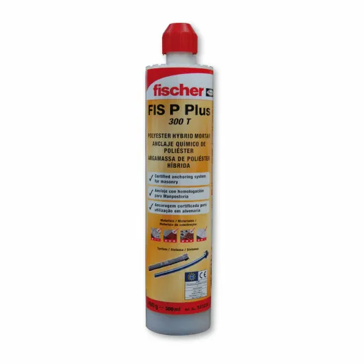 Massa de Vidraceiro Fischer Fixação na Parede 300 ml